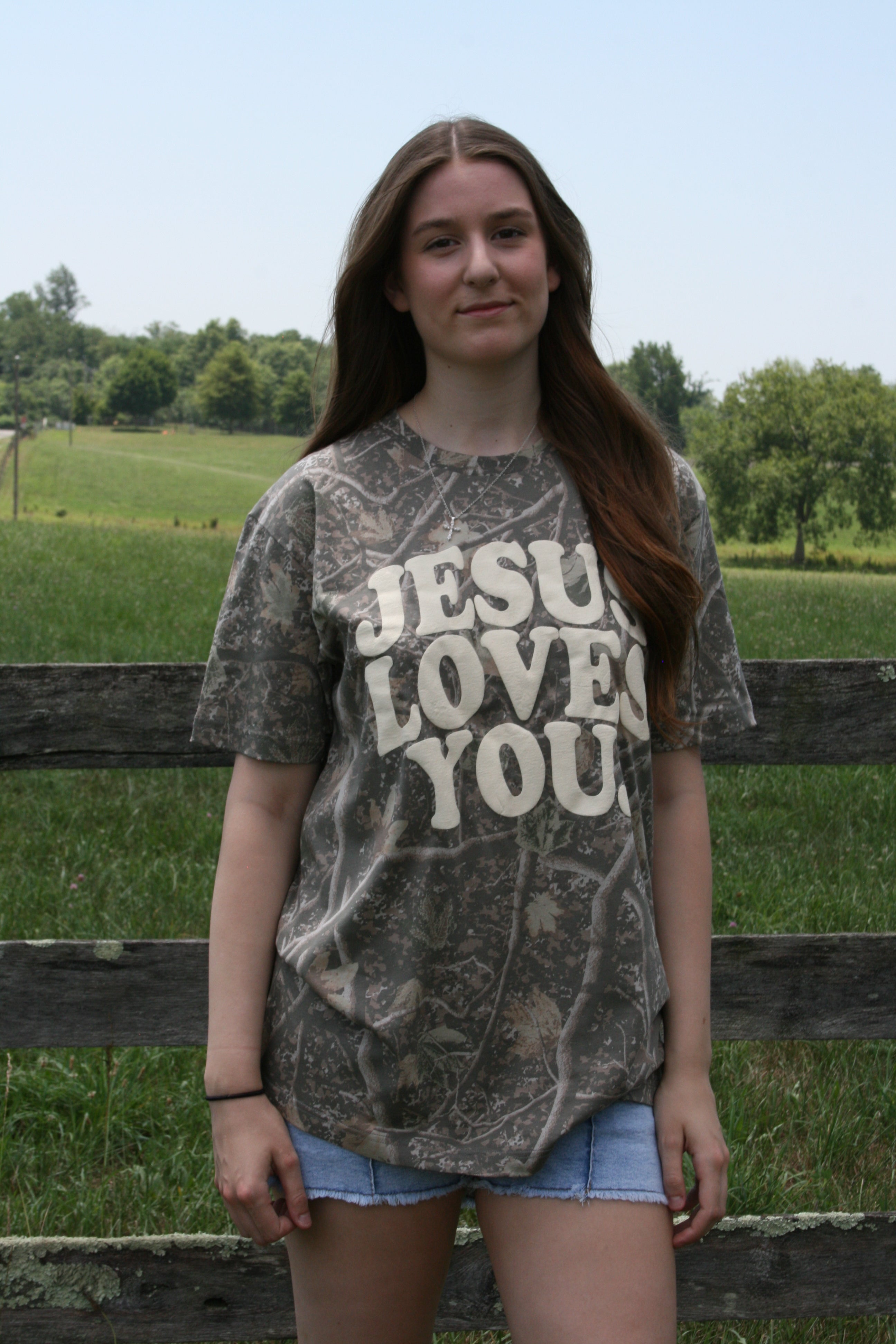 Jesus Loves You Camo t-shirt