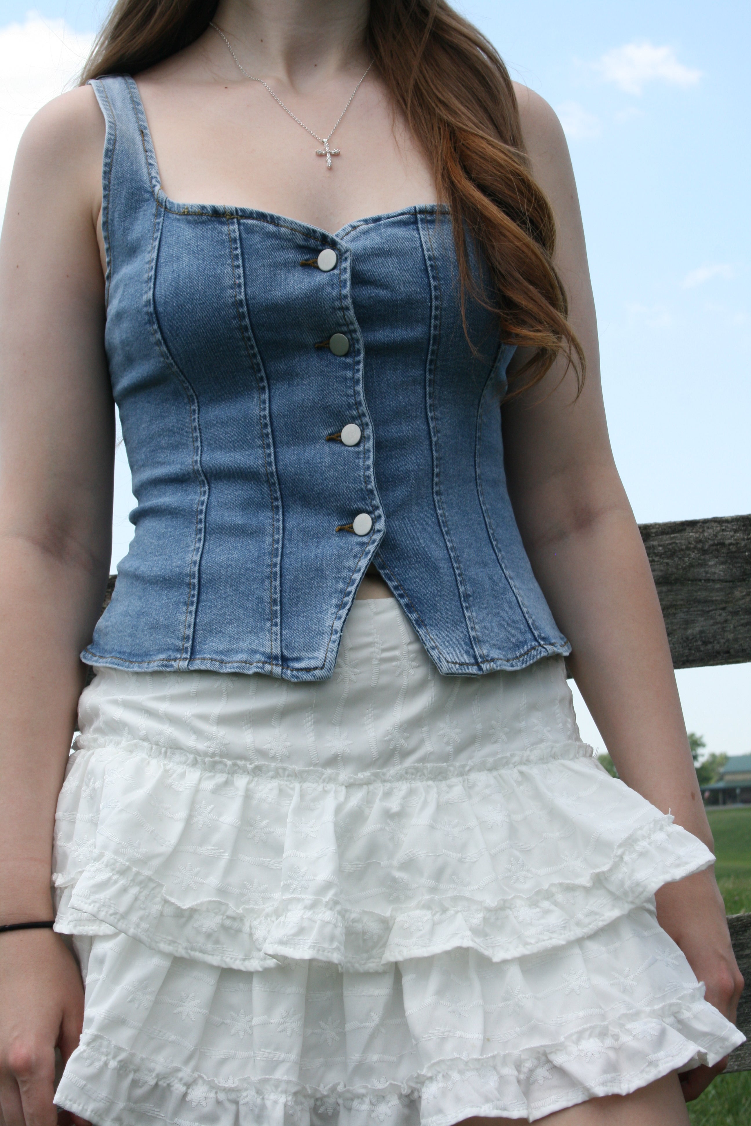 Blue Ridge Denim Top